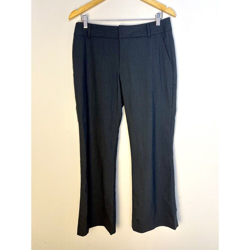 Banana Republic Bootcut Dress Pants Womens 8 Martin Fit Gray Stretch Wool Blend